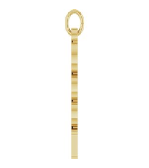 88746 Pendant 14K Yellow 2023 19.1 X 5.4 Mm Polished Petite Year Pendant