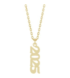 88746 Necklace 14K Yellow 2025 19.1 X 5.4 Mm 18 In Polished Petite Year Necklace