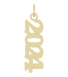 88746 Pendant 14K Yellow 2024 19.1 X 5.4 Mm Polished Petite Year Pendant
