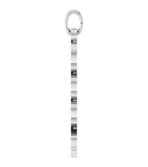 88746 Pendant 14K White 2024 19.1 X 5.4 Mm Polished Petite Year Pendant