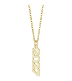 88746 Necklace 14K Yellow 2027 19.1 X 5.4 Mm 18 In Polished Petite Year Necklace