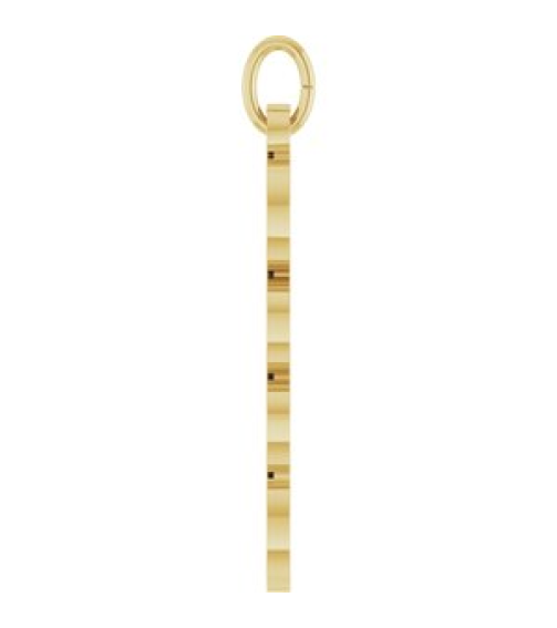 88746 Pendant 14K Yellow 2028 19.1 X 5.4 Mm Polished Petite Year Pendant