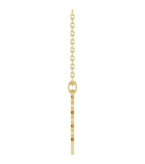 88746 Necklace 14K Yellow 2023 19.1 X 5.4 Mm 18 In Polished Petite Year Necklace