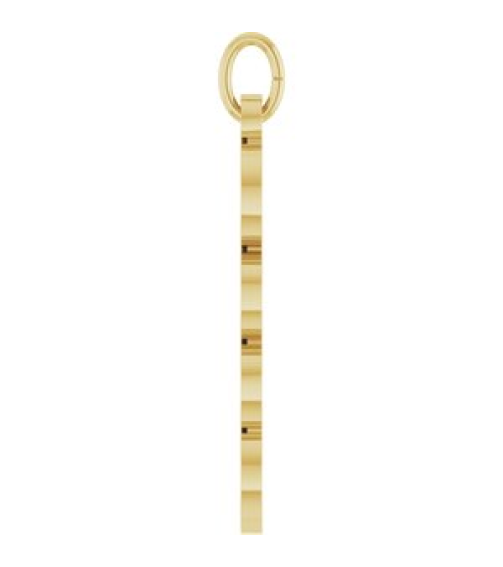 88746 Pendant 14K Yellow 2029 19 X 5.4 Mm Polished Petite Year Pendant