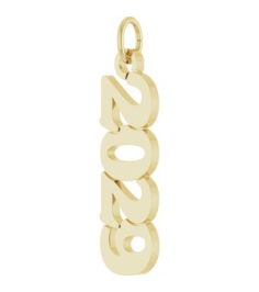 88746 Pendant 14K Yellow 2029 19 X 5.4 Mm Polished Petite Year Pendant