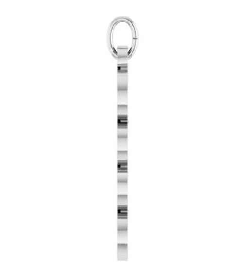 88746 Pendant 14K White 2026 19.1 X 5.4 Mm Polished Petite Year Pendant