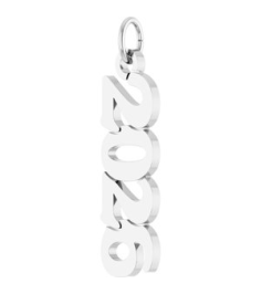 88746 Pendant 14K White 2026 19.1 X 5.4 Mm Polished Petite Year Pendant