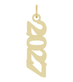 88746 Pendant 14K Yellow 2027 19.1 X 5.4 Mm Polished Petite Year Pendant