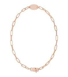 Brc973 Bracelet 14K Rose 11 X 5 Mm 7 In Polished Engravable Oval Bracelet