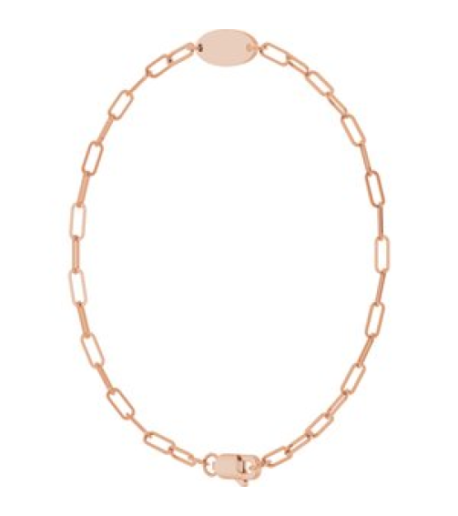 Brc973 Bracelet 14K Rose 11 X 5 Mm 7 In Polished Engravable Oval Bracelet