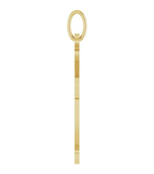 R50069 Pendant 14K Yellow 25.1 X 15 Mm Polished Cross Pendant
