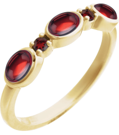 72478 Ring Set 14K Yellow Natural Mozambique Garnet Oval 5 X 3 Mm Natural Mozambique Garnet Polished Natural Mozambique Garnet Cabochon Stackable Ring