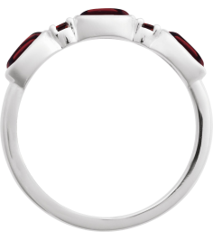 72478 Ring Set Platinum Natural Mozambique Garnet Oval 5 X 3 Mm Natural Mozambique Garnet Polished Natural Mozambique Garnet Cabochon Stackable Ring