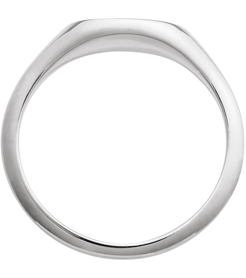 57989 Sterling Silver 8.4 X 8.4 Mm Bead BlastPolished Polished Intaglio Bee Signet Ring