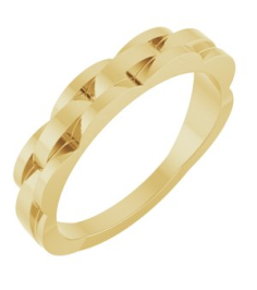 57992 Ring 14K Yellow Polished Chain Link Ring