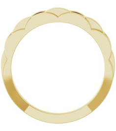 57992 Ring 14K Yellow Polished Chain Link Ring