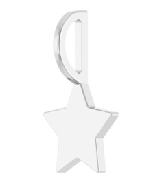 88762 Pendant Sterling Silver 17.4 X 10.2 Mm Polished Engravable Star Pendant