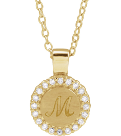 88750 Necklace Set 14K Yellow Round Natural Diamond 1.2Mm 18 Ctw I1, G-H 16-18 In Polished 18 Ctw Natural Diamond Engravable Necklace