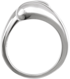 50501 Ring Sterling Silver Polished Bypass Ring
