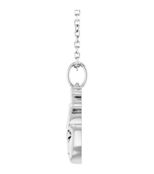 88771 Necklace Sterling Silver 15.7 X 6.9 Mm 16-18 In Polished Anatomical Heart Necklace