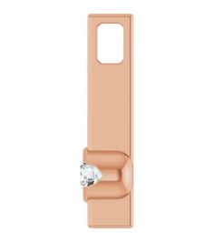88782 Pendant Set 14K Rose Round Natural Diamond 3Mm 110 Ct I1, G-H Polished 110 Ct Natural Diamond Solitaire Bar Pendant