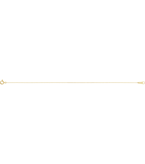 Ch1263 10K Yellow Cable .5 Mm 7 In Spring Ring Diamond-Cut Diamond-Cut Cable Chain