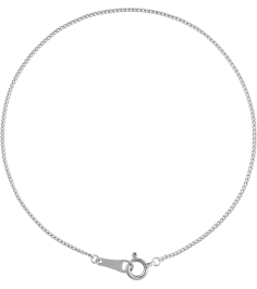 Ch1265 Platinum Curb 1 Mm 7 In Spring Ring Polished Curb Chain