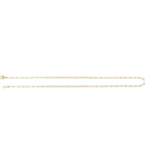 Ch1262 18K Yellow Paperclip-Style 2.4 Mm 18 In Lobster Clasp Polished Paperclip Style Chain
