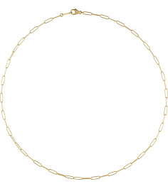 Ch1262 18K Yellow Paperclip-Style 2.4 Mm 20 In Lobster Clasp Polished Paperclip Style Chain