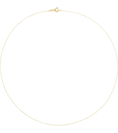Ch1263 10K Yellow Cable .5 Mm 18 In Spring Ring Diamond-Cut Diamond-Cut Cable Chain
