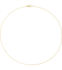 Ch1267 10K Yellow Bead 1.2 Mm 24 In Spring Ring Diamond-Cut Diamond-Cut Bead Chain
