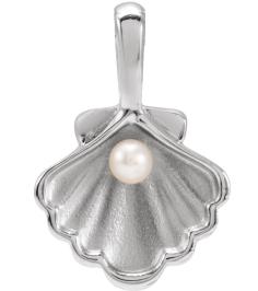 88676 Pendant 14K White Set 1-Stone Cultured White Seed Pearl Pearl 2 Mm Polished Cultured White Seed Pearl Family Shell Pendant