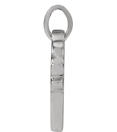 88754 Pendant Set Sterling Silver Round Natural Diamond 1Mm .005 Ct I1, G-H Polished .005 Ct Natural Diamond Engravable Heart Pendant