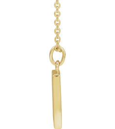 88781 Necklace 14K Yellow 12.3 X 10 Mm 16-18 In Polished Desert Necklace