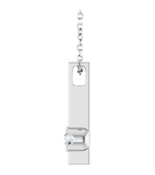 88782 Necklace Set Platinum Round Natural Diamond 3Mm 110 Ct Si2-Si3, G-H 16-18 In Polished 110 Ct Natural Diamond Solitaire Bar Necklace
