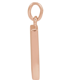88781 Pendant 14K Rose 12.3 X 10 Mm Polished Desert Pendant