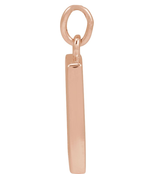 88781 Pendant 14K Rose 12.3 X 10 Mm Polished Desert Pendant