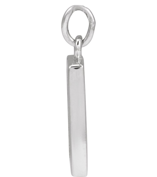 88781 Pendant 14K White 12.3 X 10 Mm Polished Desert Pendant