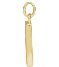 88781 Pendant 14K Yellow 12.3 X 10 Mm Polished Desert Pendant