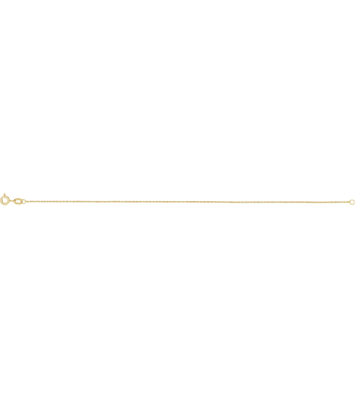 Ch1105 14K Yellow Singapore .5 Mm 7 In Spring Ring Diamond-Cut Diamond-Cut Singapore Chain