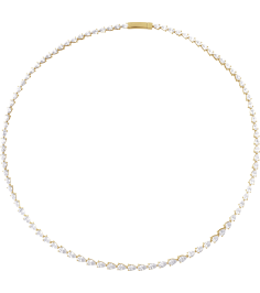 689326 Necklace Set 14K Yellow Pear Lab-Grown Diamond 4.7 X 3.1Mm 10 Ctw Lab-Grown Diamond Si, G-H 16 In Polished 10 Ctw Lab-Grown Diamond Line Necklace