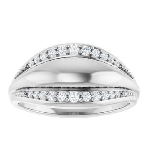 72445 Ring Set Platinum Natural Diamond Round Natural Diamond Polished 15 Ctw Natural Diamond Ring
