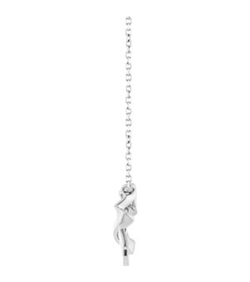 88780 Necklace Sterling Silver 18.9 X 12.5 Mm 16 In Polished Freeform Bow Necklace