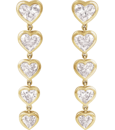 689328 Earring Set Lab-Grown Diamond Heart 4.5 X 5.3 Mm 14K Yellow Lab-Grown Diamond Pair Friction Backs Included Polished 2 34 Ctw Lab-Grown Diamond Dangle Earrings