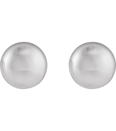 689329 Earring Sterling Silver 15 X 15 Mm Pair Friction Backs Included Polished Electroform Round Domed Earrings