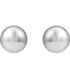 689329 Earring Sterling Silver 18 X 18 Mm Pair Clip-On Polished Electroform Domed Drop Earrings