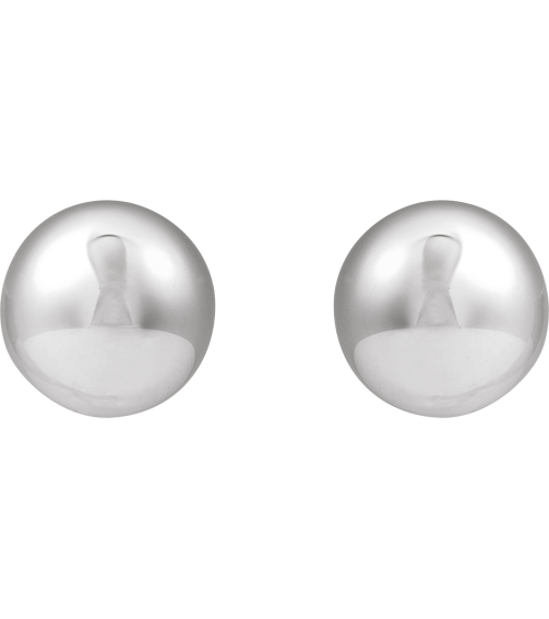 689329 Earring Sterling Silver 18 X 18 Mm Pair Clip-On Polished Electroform Domed Drop Earrings