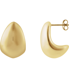 689331 Earring 14K Yellow 22.5 X 16 Mm Pair Friction Backs Included Polished Electroform Teardrop Earrings