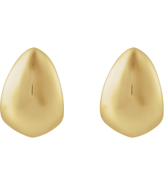 689331 Earring 14K Yellow 22.5 X 16 Mm Pair Friction Backs Included Polished Electroform Teardrop Earrings