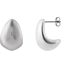 689331 Earring Sterling Silver 22.5 X 16 Mm Pair Friction Backs Included Polished Electroform Teardrop Earrings